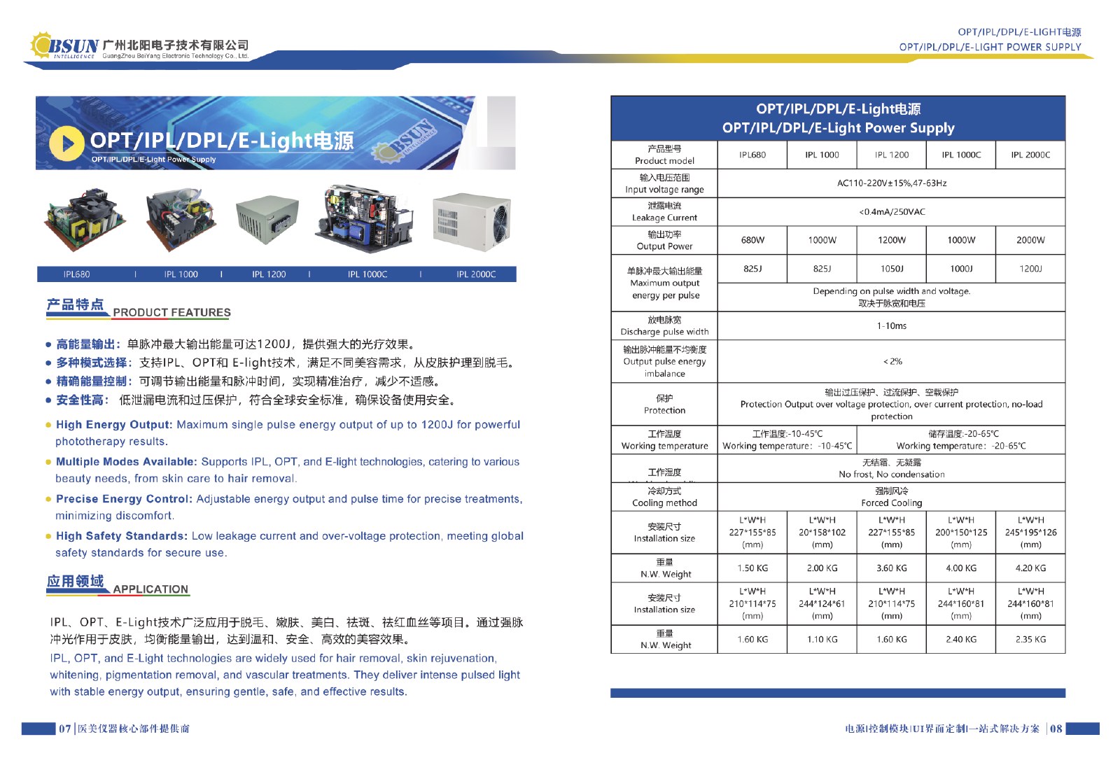 IPL power supply catalog