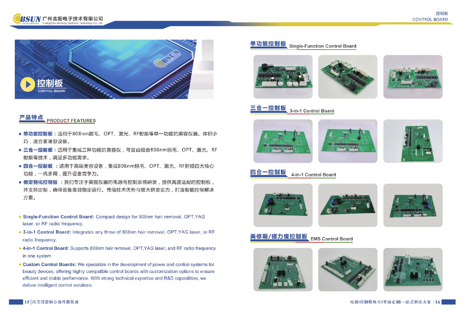Control board catalog